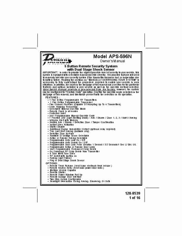 Audiovox Automobile Alarm APS-596N-page_pdf